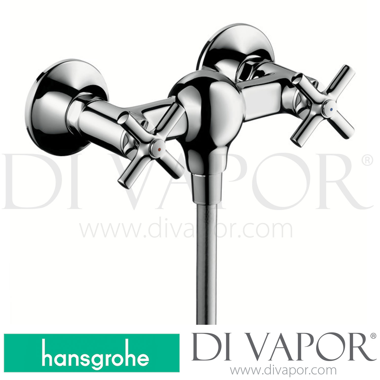 Hansgrohe 37632000 AXOR Terrano 2Handle Shower Mixer for Exposed