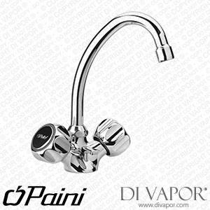 Paini 37CR251 Arno Bidet Mixer with Swivel Spout and 1