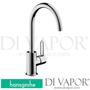 Hansgrohe 38031000 AXOR Uno? Single Lever Basin Mixer without Pull-Rod and Swivel Spout with 360? Range 10/10 - 12/18 Spare Parts