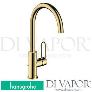 Hansgrohe 38036930 AXOR Uno Single Lever Basin Mixer 240 with Loop Handle and Pop-Up Waste Set 07/17 - 12/20 Spare Parts