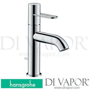 Hansgrohe 38041009 AXOR Uno Single Lever Basin Mixer 100 with Loop Handle and Pop-Up Waste Set 2 Ticks >04/20 Spare Parts