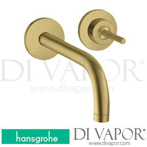 Hansgrohe 38113950 AXOR Uno Single Lever Basin Mixer for Concealed Installation Wall-Mounted with Spout 165 Mm and Escutcheons >11/16 Spare Parts