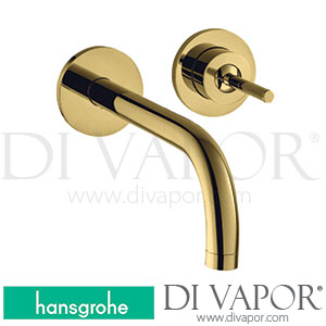 Hansgrohe 38116990 AXOR Uno Single Lever Basin Mixer for Concealed Installation Wall-Mounted with Spout 225 Mm and Escutcheons >11/16 Spare Parts