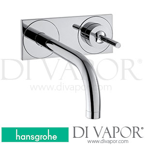Hansgrohe 38115007 AXOR Uno Single Lever Basin Mixer for Concealed Installation Wall-Mounted with Spout 225 Mm and Plate >01/18 Spare Parts