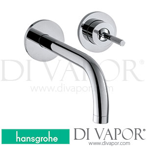 Hansgrohe 38116130 AXOR Uno Single Lever Basin Mixer for Concealed Installation Wall-Mounted with Spout 225 Mm and Escutcheons 11/16 - 12/19 Spare Parts