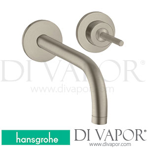 Hansgrohe 38116820 AXOR Uno Single Lever Basin Mixer for Concealed Installation Wall-Mounted with Spout 225 Mm and Escutcheons >11/16 Spare Parts