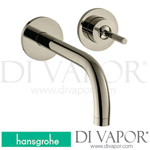 Hansgrohe 38116830 AXOR Uno Single Lever Basin Mixer for Concealed Installation Wall-Mounted with Spout 225 Mm and Escutcheons 11/16 - 12/19 Spare Parts