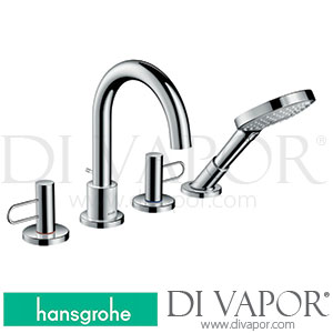 Hansgrohe 38445000 AXOR Uno 4-Hole Rim Mounted Bath Mixer with Loop Handles >04/17 Spare Parts