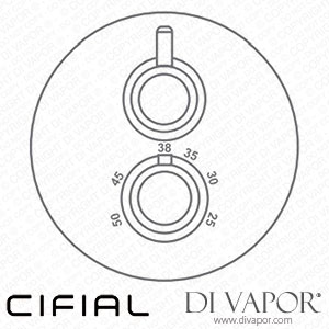 Cifial 38821SE Style 35 Concealed Thermostatic Bath Shower Valve Spare Parts