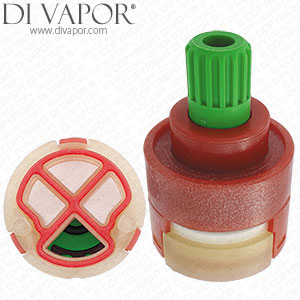 389X43 Shower & Tap Diverter Cartridge with Green Spline Head