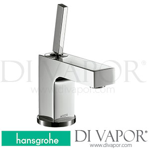 Hansgrohe 39015000 AXOR Citterio Single Lever Basin Mixer 80 with Pin Handle for Hand Washbasins with Pop-Up Waste Set 04/03 - 04/08 Spare Parts