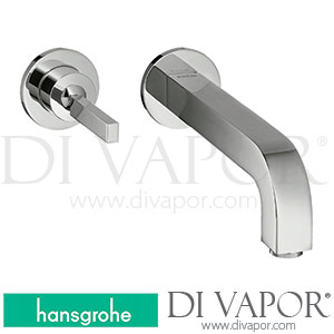 Hansgrohe 39116001 AXOR Citterio Single Lever Basin Mixer for Concealed Installation Wall-Mounted with Pin Handle, Spout 220 Mm and Escutcheons >07/16 Spare Parts