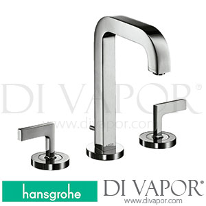 Hansgrohe 39135000 AXOR Citterio 3-Hole Basin Mixer 170 with Spout 140 Mm, Lever Handles, Escutcheons and Pop-Up Waste Set >01/10 Spare Parts