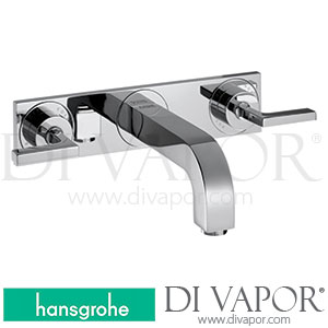 Hansgrohe 39148000 AXOR Citterio 3-Hole Basin Mixer for Concealed Installation Wall-Mounted with Spout 226 Mm, Lever Handles and Plate >04/03 Spare Parts