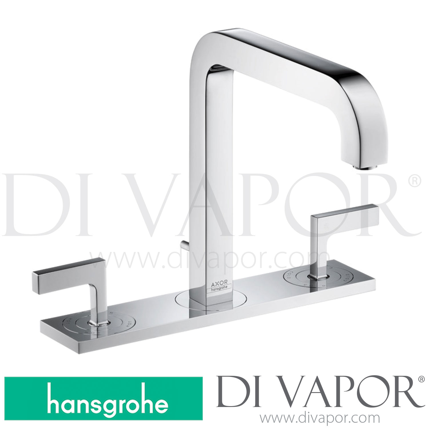 Hansgrohe 39156000 AXOR Citterio 3Hole Basin Mixer with PopUp Waste