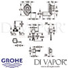 Grohe Temperature Sensor with Bluetooth for Urinal Dimensions