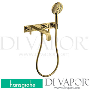Hansgrohe 39441990 AXOR Citterio 3-Hole Bath Mixer for Concealed Installation Wall-Mounted with Cross Handles and Plate >05/20 Spare Parts