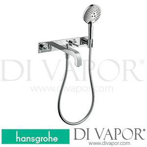 Hansgrohe 39442000 AXOR Citterio 3-Hole Bath Mixer for Concealed Installation Wall-Mounted with Lever Handles and Plate 01/17 - 04/20 Spare Parts