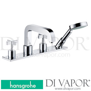 Hansgrohe 39443000 AXOR Citterio 4-Hole Rim Mounted Bath Mixer with Cross Handles and Plate 01/05 - 05/13 Spare Parts