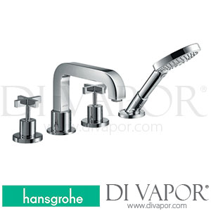 Hansgrohe 39453000 AXOR Citterio 4-Hole Tile Mounted Bath Mixer with Cross Handles and Escutcheons 04/03 - 05/13 Spare Parts