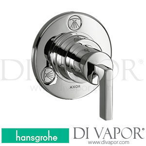 Hansgrohe 39920000 AXOR Citterio Shut-Off/ Diverter Valve Trio/ Quattro for Concealed Installation with Lever Handle >04/11 Spare Parts