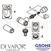 Grohe 41043000 Mixer Spare Tech Diagram
