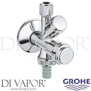 Grohe 41073000 Eggemann Original WAS Combination Service Valve (1/2 Inch) Spare Parts