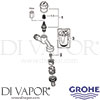 Grohe 41154000 Spare Tech Diagram