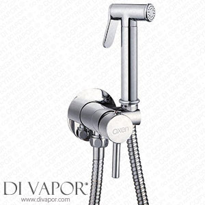 Kibath 1151414 Toilet Mixer Tap with Hand-Held Shower Intimate Hygiene for Bidet Replacement Single-Lever Cold and Hot Water Spare Parts