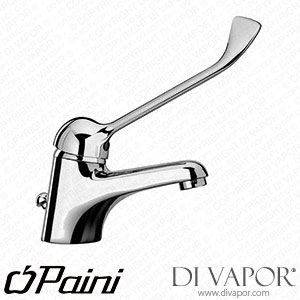 Paini 42CR211L Clay 100 Single Hole Basin Mixer Tap with Clinical Lever and 1
