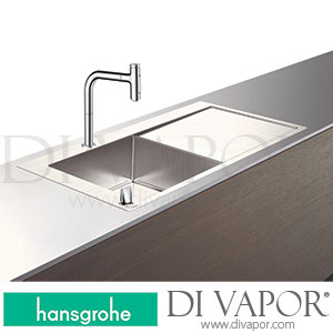 Hansgrohe 43230000 C71 C71-F450-12 Sink Combi 450 Select With Drainboard Right Spare Parts 06/18 - 08/20