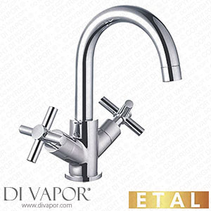 ETAL Oban Swan Neck Mono Basin Mixer Tap Polished Chrome 435KG Spare Parts