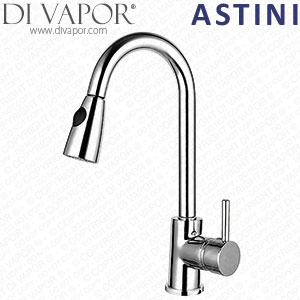 Astini Oliver Pullout Rinse Kitchen Sink Mixer Tap HK18 Cartridge Compatible Spare - 43660AT