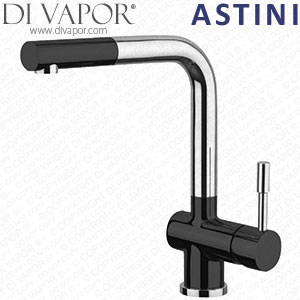 Astini Loris Pullout Rinse Stainless Steel Kitchen Sink Mixer Tap HK82 Cartridge Compatible Spare - 43710AT