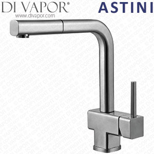 Astini Ettore Pullout Rinse Stainless Steel Kitchen Sink Mixer Tap HK80 Cartridge Compatible Spare - 43720AT