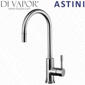 Astini Agata Pullout Rinse Stainless Steel Kitchen Sink Mixer Tap HK68 Cartridge Compatible Spare - 43750AT