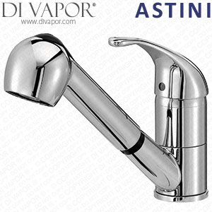 Astini Titan Pullout Rinse Kitchen Sink Mixer Tap AK007 Single Lever Cartridge Cartridge Compatible Spare - 43770AT
