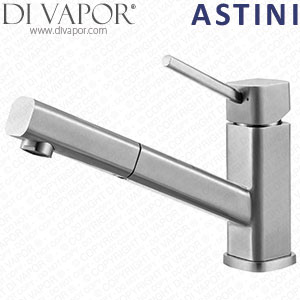 Astini Elmo Pullout Rinse Stainless Steel Kitchen Sink Mixer Tap HK79 Lever Cartridge Compatible Spare - 43800AT