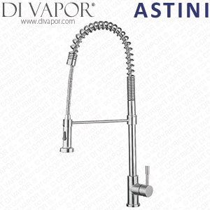 Astini Biagio Pullout Rinse Stainless Steel Kitchen Sink Mixer Tap HK73 Lever Cartridge Compatible Spare - 43890AT