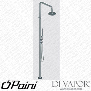 Paini 43CR145THS Floor Mounted Pillar Thermostatic Shower System with Showerhead Spare Parts