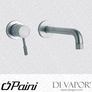 Paini 43CR208 Fluxio Single Lever Wall Mounted Mixer Tap 190mm spout Spare Parts