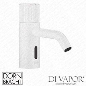 Dornbracht Meta Washstand Fitting with Electronic Opening and Closing Function without Pop-Up Waste - Matte White 44 511 660-10 Spare Parts