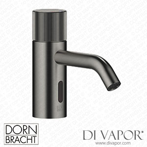 Dornbracht Meta Washstand Fitting with Electronic Opening and Closing Function without Pop-Up Waste - Brushed Dark Platinum 44 511 660-99 Spare Parts