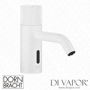 Dornbracht Meta Washstand Fitting with Electronic Opening and Closing Function without Pop-Up Waste - Matte White 44 515 660-10 Spare Parts