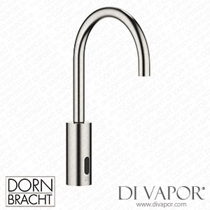 Dornbracht Series Specific Washstand Fitting with Electronic Opening and Closing Function without Pop-Up Waste - Brushed Platinum 44 521 660-06 Spare Parts