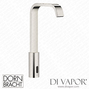 Dornbracht Imo Washstand Fitting with Electronic Opening and Closing Function without Pop-Up Waste - Platinum 44 521 670-08 Spare Parts