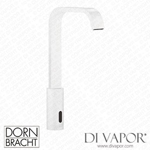 Dornbracht Imo Washstand Fitting with Electronic Opening and Closing Function without Pop-Up Waste - Matte White 44 521 670-10 Spare Parts