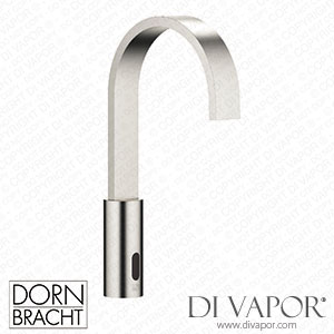 Dornbracht Mem Washstand Fitting with Electronic Opening and Closing Function without Pop-Up Waste - Brushed Platinum 44 521 782-06 Spare Parts