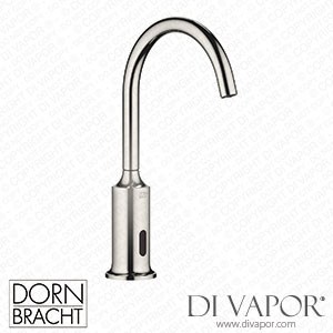 Dornbracht Vaia Washstand Fitting with Electronic Opening and Closing Function without Pop-Up Waste - Platinum 44 521 809-08 Spare Parts