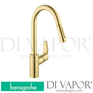 Hansgrohe 04505250 Focus Single Lever Kitchen Mixer 230, Pull-Out Spray, 2Jet Spare Parts >01/23